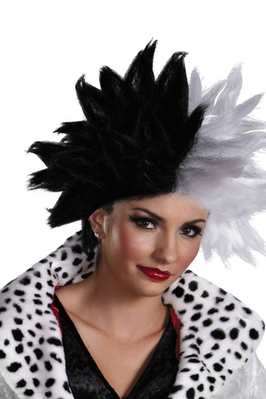 Cruella de Vil Spikey Black &amp; White Wig