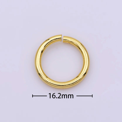 14K Gold Filled 1.6mm Thick 16.2mm Large Jump Ring | Z-429
