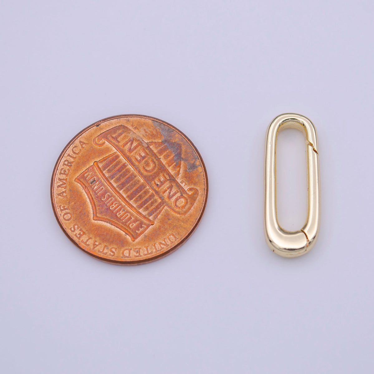 18mm Thin Oblong Oval Jewelry Supply in Gold &amp; Silver | K-242, K-280