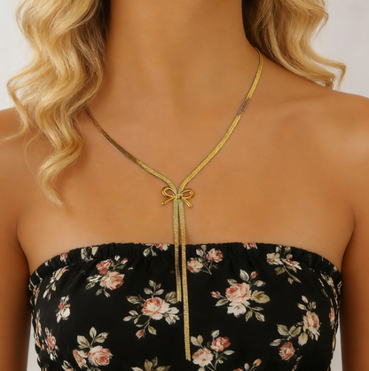 Stainless Steel Bow &amp; Figure-Eight Tassel Earrings Set