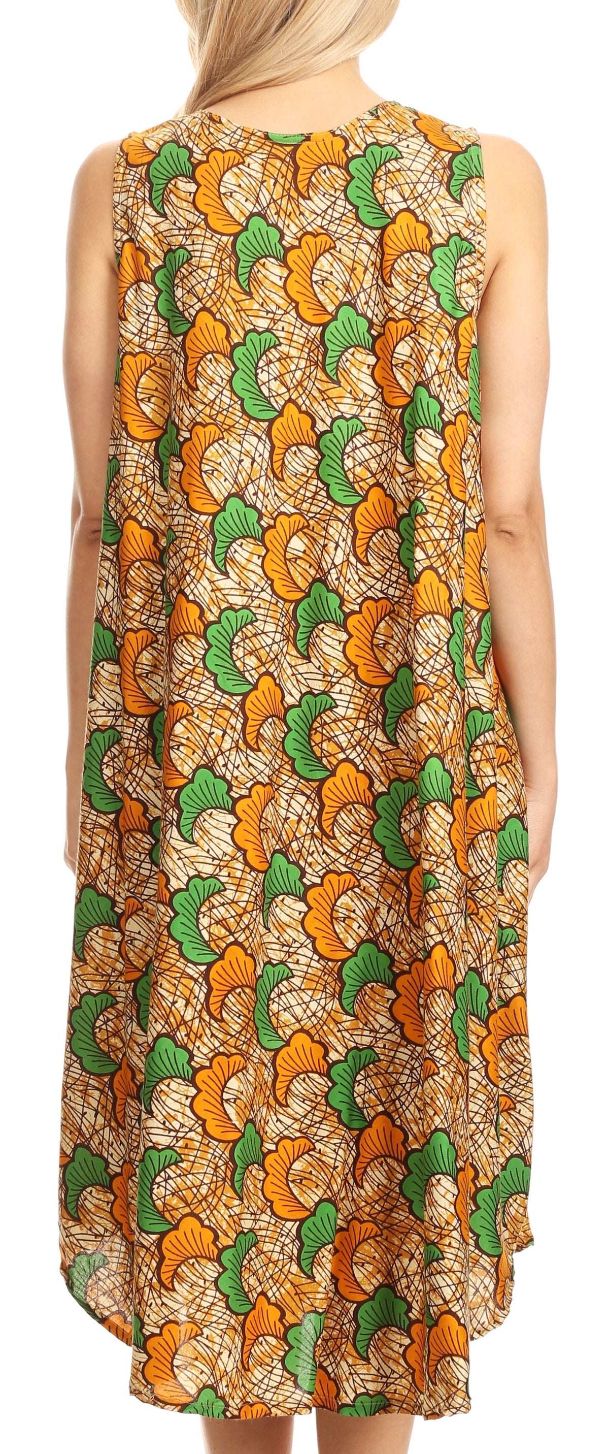Sakkas Mikaela Summer Flowy Caftan Dress Cover-up Light &amp; Casual