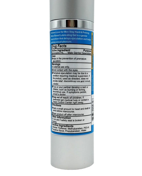 Endless Love For Men Stayhard &amp; Prolong Lubricant - 1.7 oz