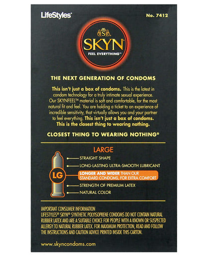 Lifestyles SKYN Elite Large Condoms - Box of 12