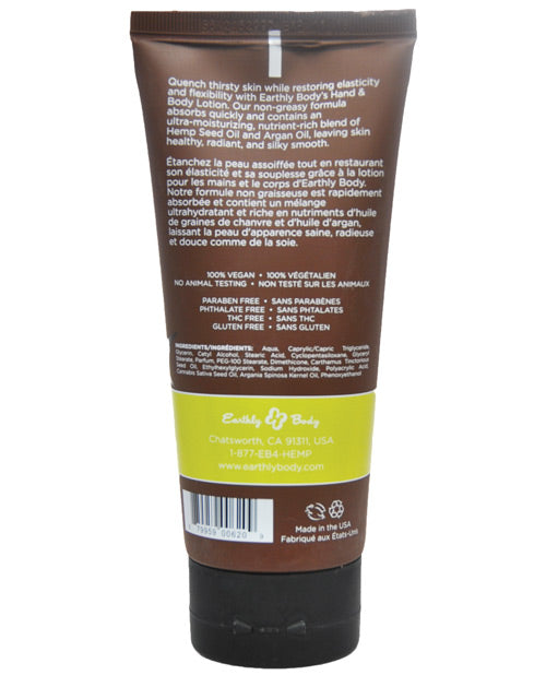 Earthly Body Hand &amp; Body Lotion - 7 oz Tube Nag Champa