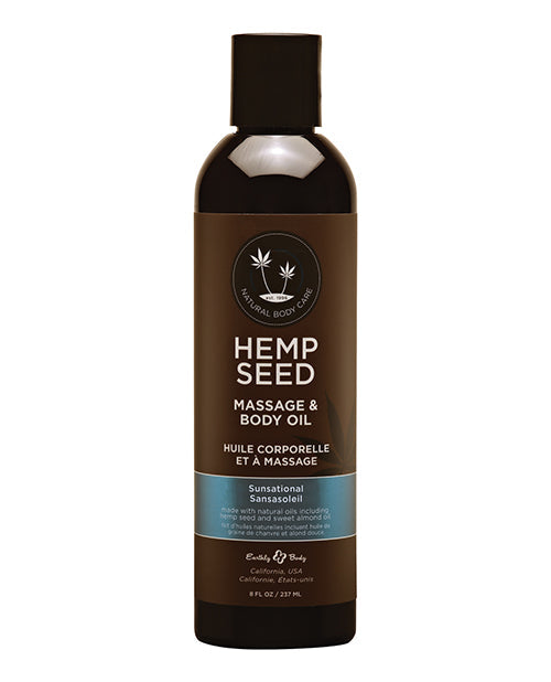 Earthly Body Massage &amp; Body Oil - 8 oz Sunsational