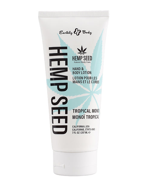 Earthly Body Hand &amp; Body Lotion - 7oz Tube Tropical Monoi
