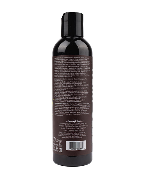 Earthly Body Massage &amp; Body Oil - 8 oz Nag Champa