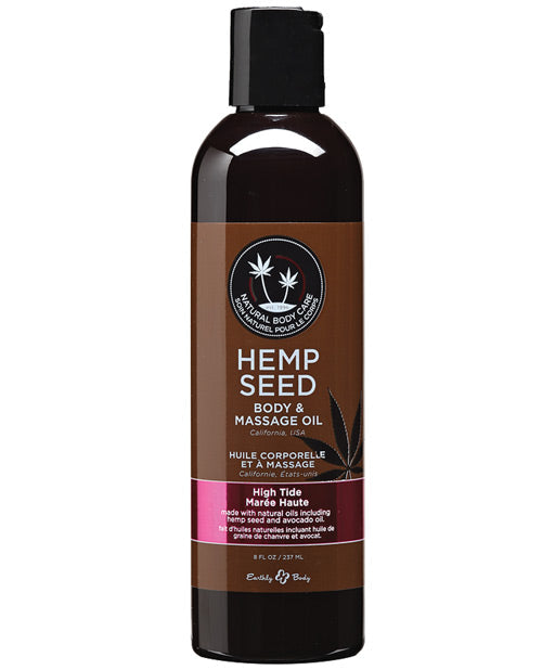 Earthly Body Massage &amp; Body Oil - 8 oz High Tide