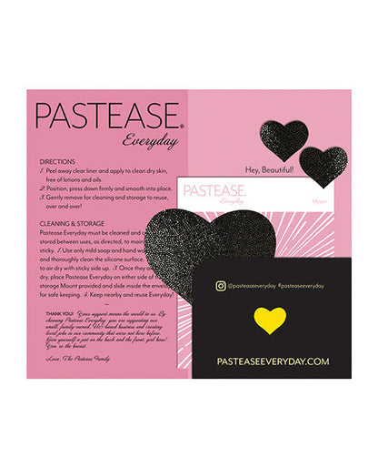 Pastease Reusable Liquid Heart - Black O/S