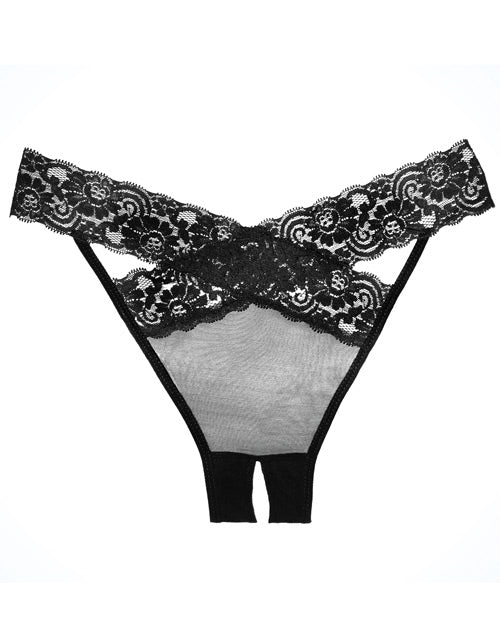 Adore Sheer &amp; Lace Desire Panty Black O/S