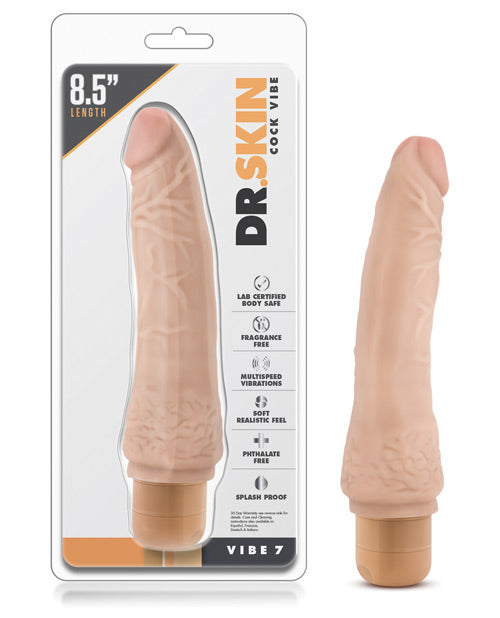 Blush Dr Skin Vibrating Dildo | 8.5" Big Dildo 