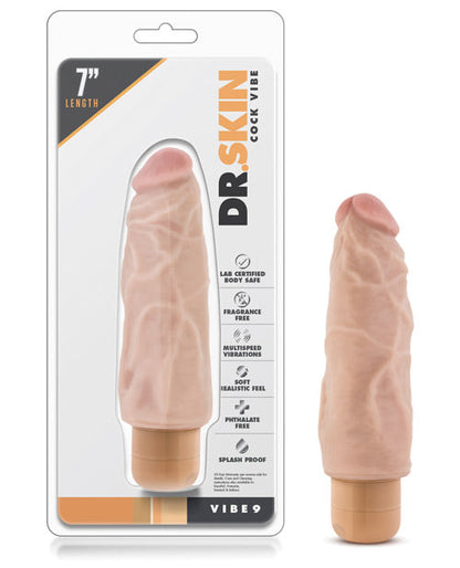 Blush Dr Skin Vibrating Dildo | 7" Big Dildo 