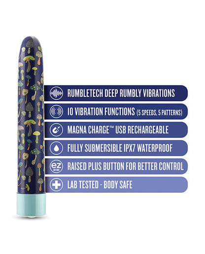 Blush Limited Addiction Dreamscape 7" Rechargeable Vibe - Blue