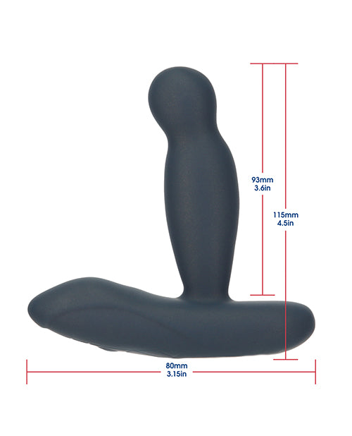 Lux Active Revolve 4.5" Rotating &amp; Vibrating Anal Massager - Dark Blue