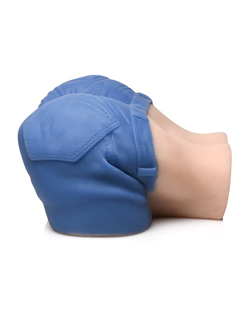 Curve Toys Mistress Holly Denim Shorts Pussy &amp; Ass Masturbator - Ivory