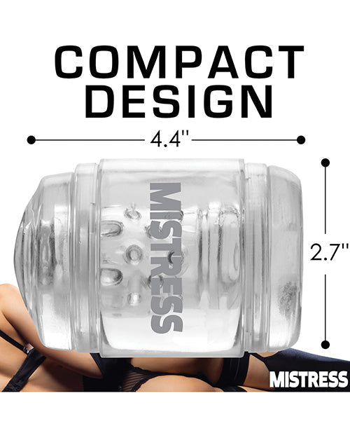Curve Toys Mistress Double Shot Ass &amp; Mouth Mini Masturbator  - Clear