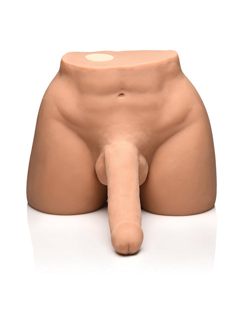 Curve Toys Jock Vibrating &amp; Squeezing Male Masturbator w/Poseable Dildo