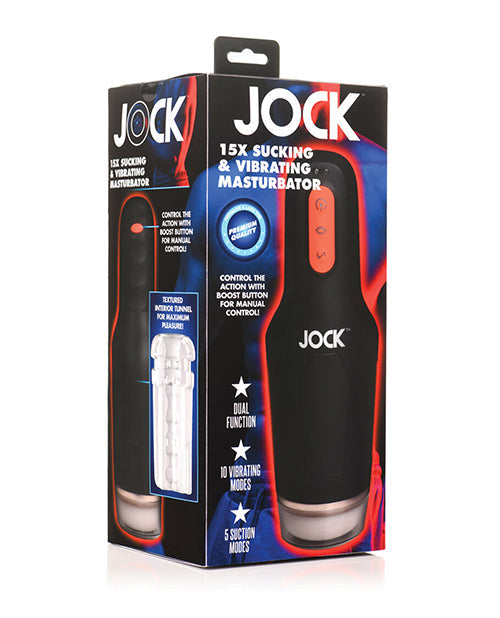 Curve Toys Jock 15x Sucking &amp; Vibrating Masturbator