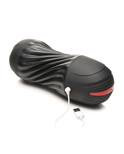 Curve Toys Jock Sucking &amp; Vibrating Masturbator - Black