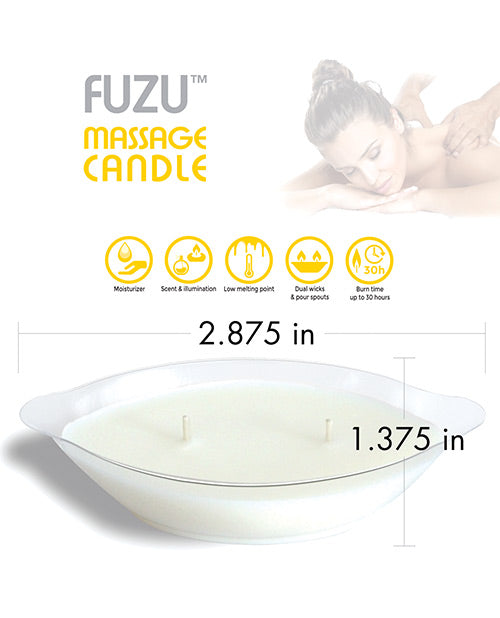 Fuzu Massage Candle - 4 oz Fiji Dates &amp; Lemon Peel