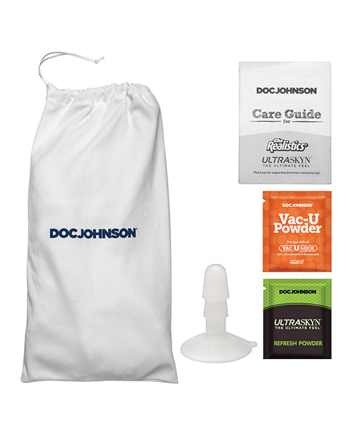 Signature Strokers Set ULTRASKYN Stroker &amp; 8" Cock w/Removable Vac-U-Lock Suction Cup - Leolulu