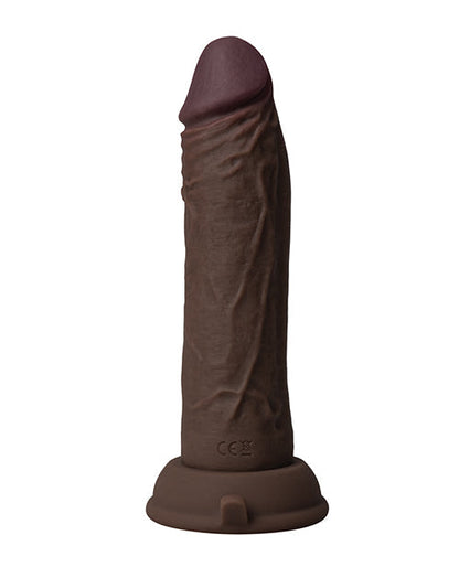 Shaft Flexskin Suction Cup Dildo | Silicone Dildo | 6.5" Big Dildo | Vibrating Dildo Mahogany