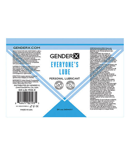 Gender X Flavored Lube - 2 oz Everyone&