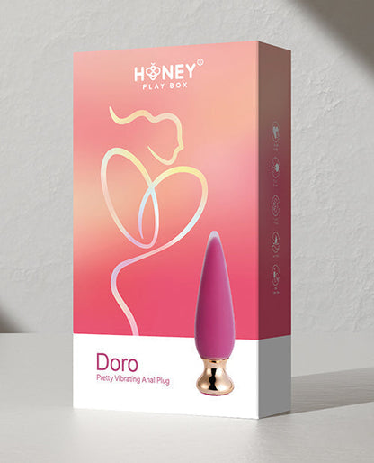 Doro Plus Vibrating Anal Plug w/Remote Control - Pink