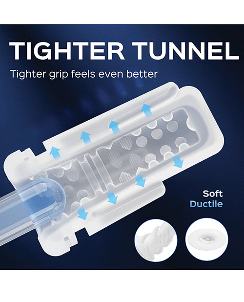 Sky Intense Suction &amp; Vibration Blowjob Machine - White