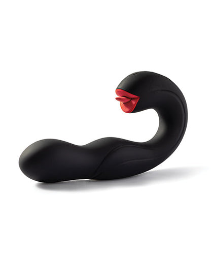 Joi Pro Rotating Head G-Spot Vibrator &amp; Clit Licker w/Remote - Black