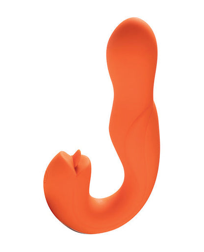 Joi Pro Rotating Head G-Spot Vibrator &amp; Clit Licker w/Remote - Orange