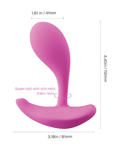 Oly App-Enabled Wearable Clit &amp; G Spot Vibrator - Pink