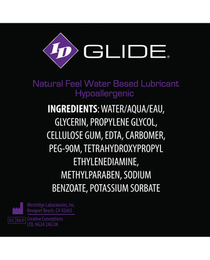 ID Glide Water Based Lubricant - 8.5 oz Flip Cap Bottle