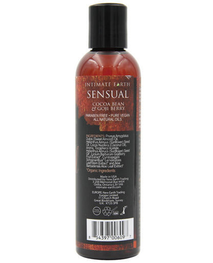 Intimate Earth Sensual Massage Oil - 120 ml Cocoa Bean &amp; Gogi Berry