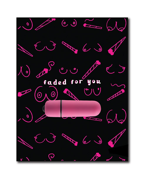 420 Foreplay Faded For You Greeting w/Rock Candy Vibrator &amp; Fresh Vibes Towelettes