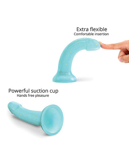 Love to Love Suction Cup Dildo | Curved Anal Dildo | Dildolls Nightfall Blue Realistic Dildo