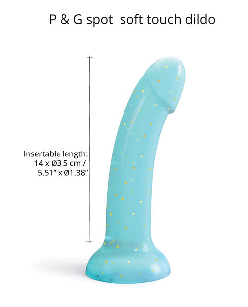 Love to Love Suction Cup Dildo | Curved Anal Dildo | Dildolls Nightfall Blue Realistic Dildo