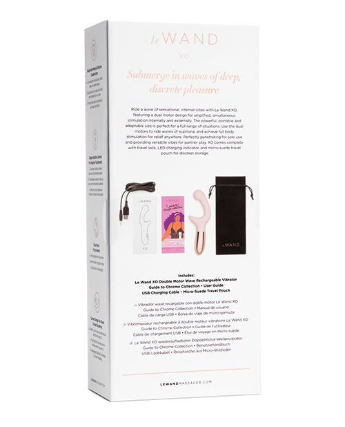 Le Wand Vibrator | XO Double Motor Wave G Spot Vibrator | Rechargeable Clit Vibrator | Rose Gold