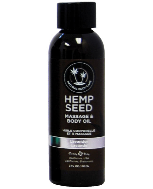 Earthly Body Massage &amp; Body Oil - 2 oz Lavender