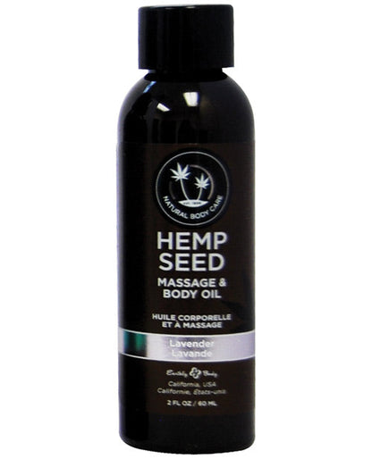 Earthly Body Massage &amp; Body Oil - 2 oz Lavender