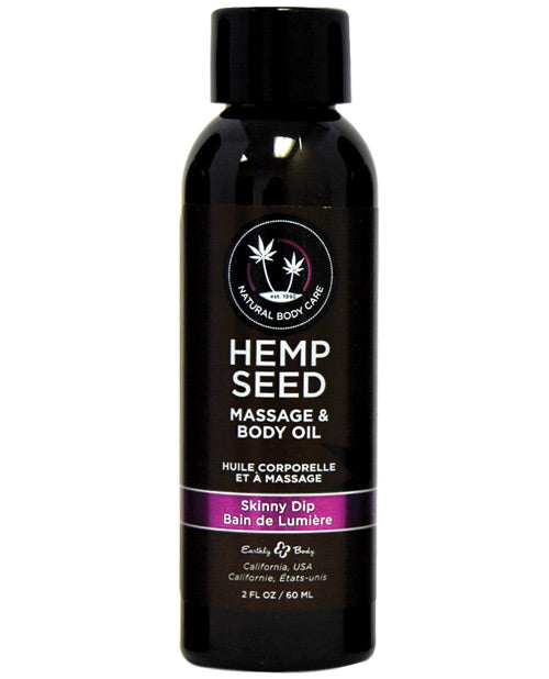 Earthly Body Massage &amp; Body Oil - 2 oz Skinny Dip