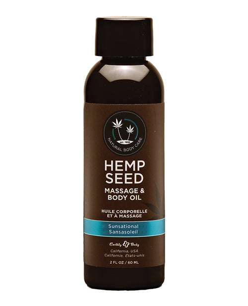 Earthly Body Massage &amp; Body Oil - 2 oz Sunsational