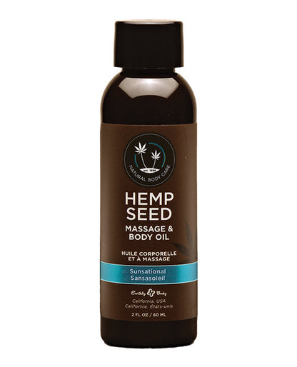Earthly Body Massage &amp; Body Oil - 2 oz Sunsational