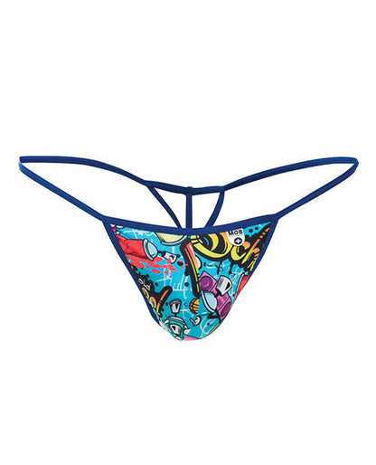 Male Basics Sinful Hipster Wow T Thong G-String Yellow Print XL