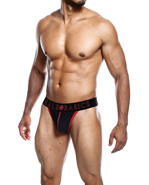 Male Basics Neon Thong Red MD