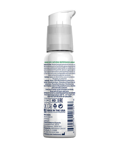 Swiss Navy Naked All Natural Lubricant - 1oz