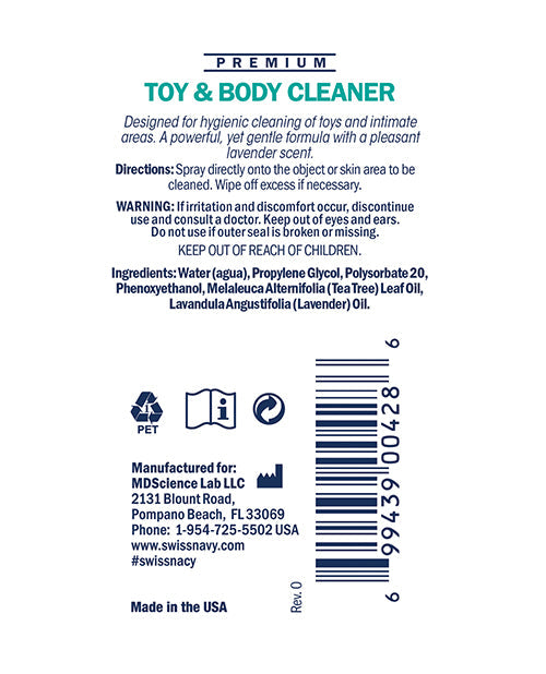 Swiss Navy Toy &amp; Body Cleaner - 1 oz