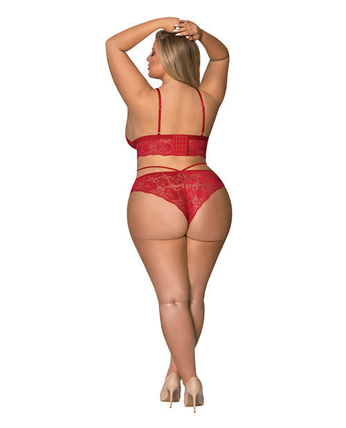 Sugar &amp; Spice Bra &amp; Panty Red QN
