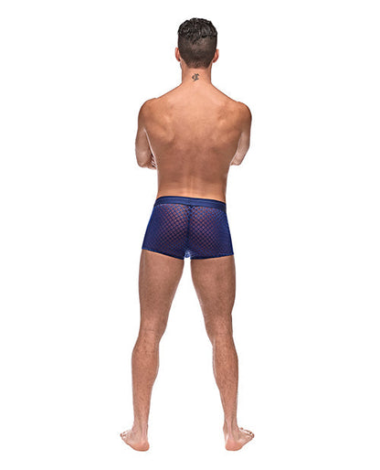 Diamond Mesh Mini Short Blue XL