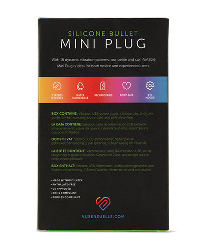 Nu Sensuelle Mini Butt Plug - Black